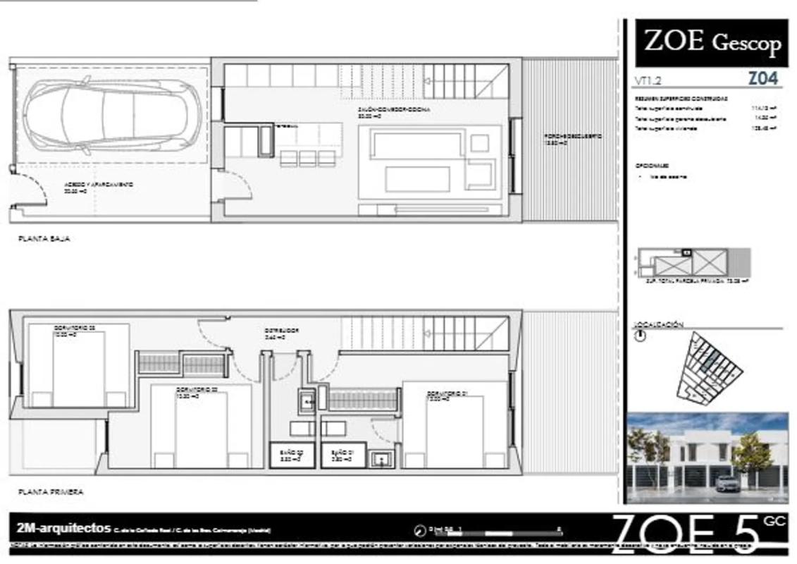 Obra nueva ZOE 5 GC en Colmenarejo (Revista) plan 1