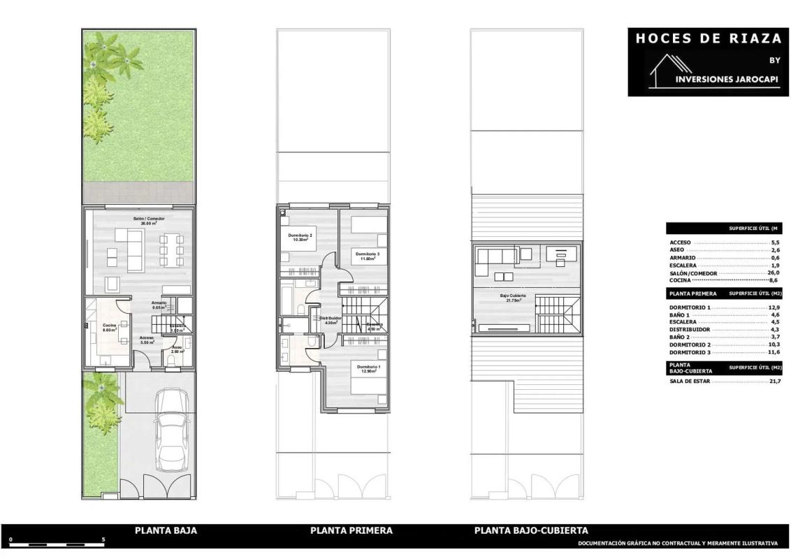 Venta de chalet adosado en  Hoces de Riaza, 6 , Villalbilla plan 5