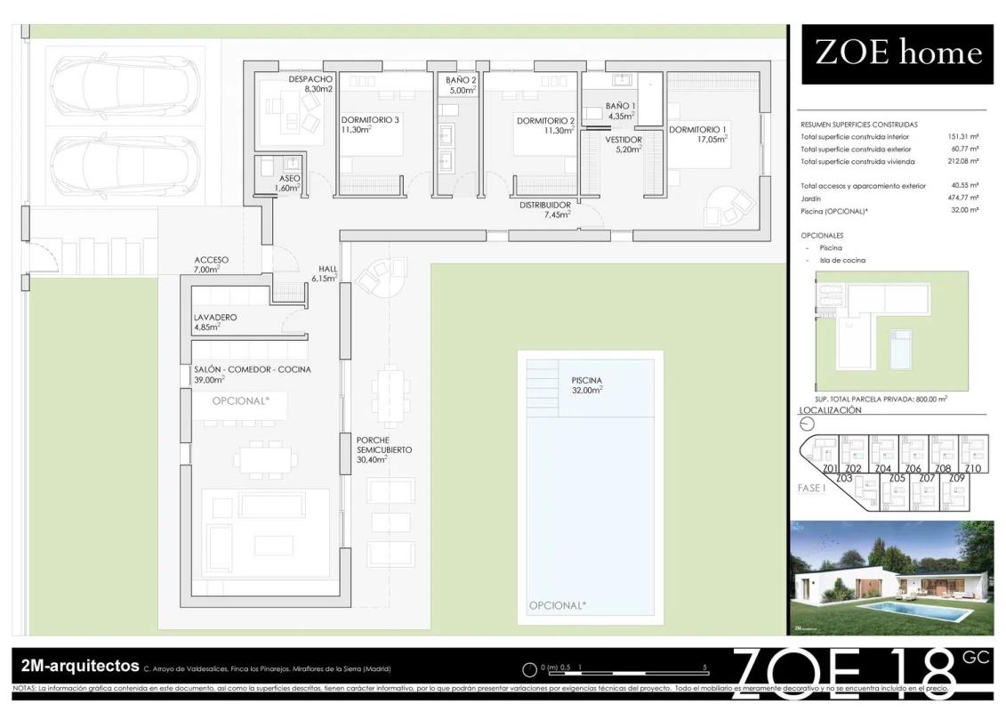Obra nueva Zoe18 GC en Miraflores de la Sierra (Revista) plan 1