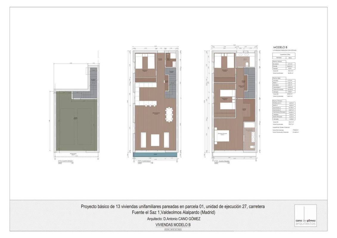 Obra nueva RESIDENCIAL RIO TANARO en Valdeolmos-Alalpardo (Revista) plan 1