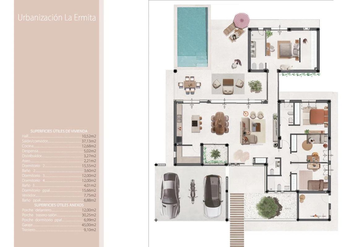 Obra nueva Residencial LA ERMITA en Brunete (Revista) plan 1