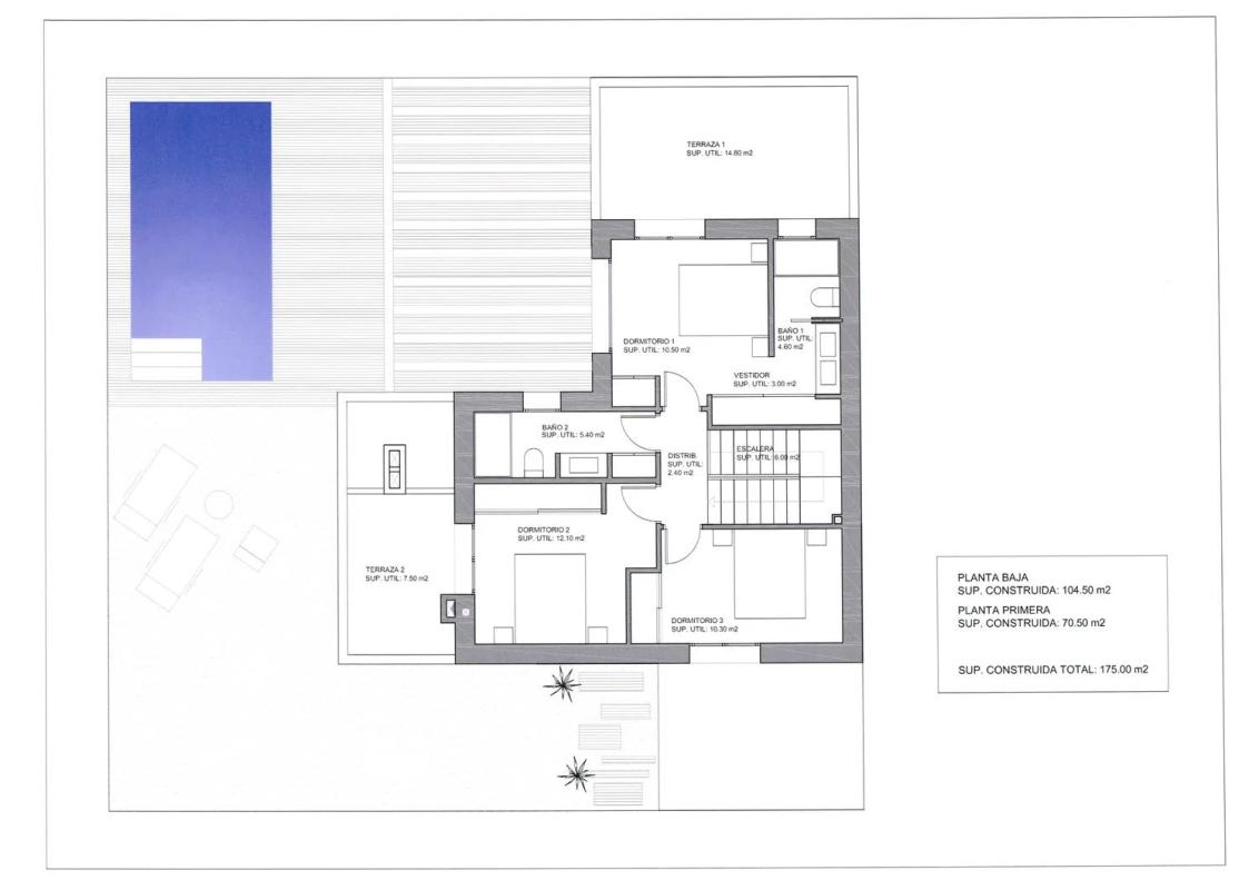 Obra nueva Calle Sauces 3 en Cadalso de los Vidrios (Revista) plan 3