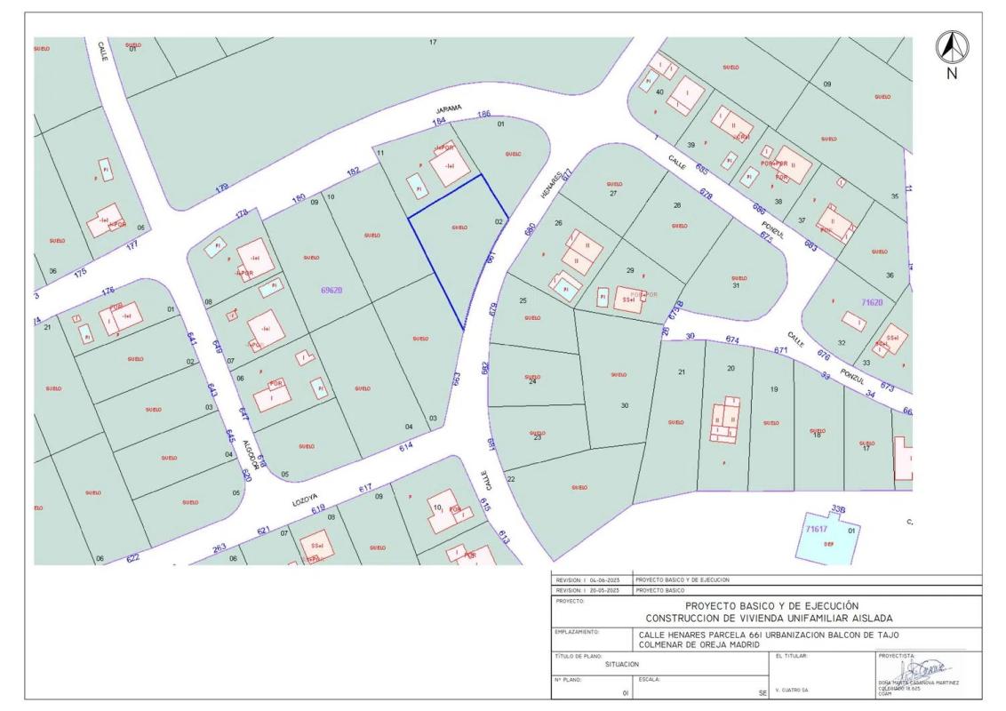 Obra nueva Vivienda unifamiliar Henares en Colmenar de Oreja (Revista) plan 1