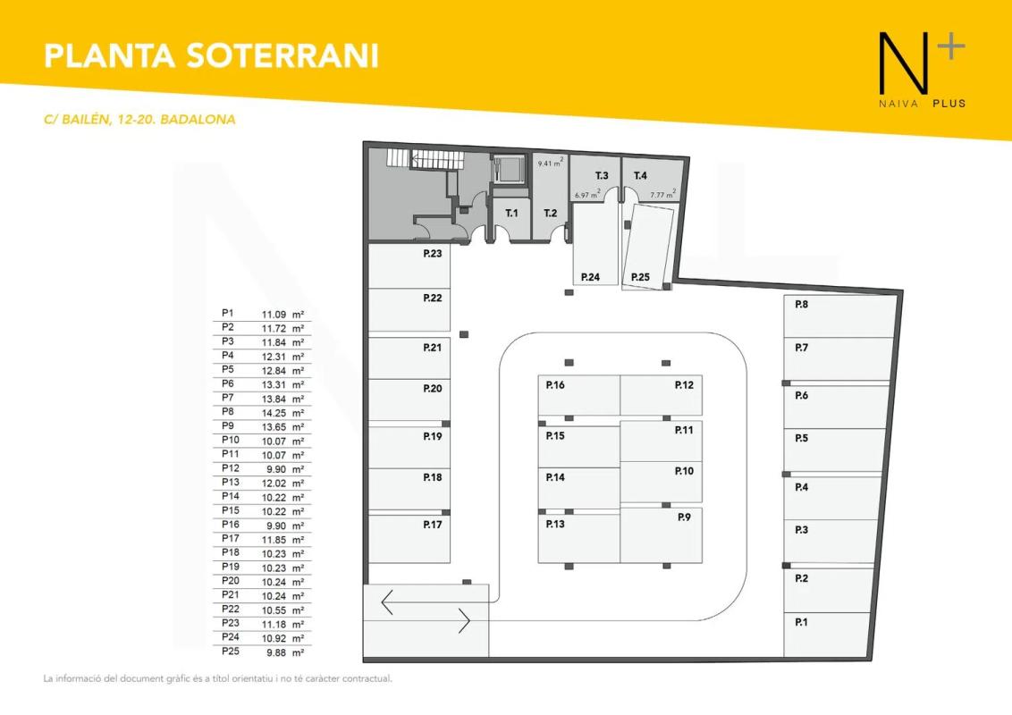 Obra nueva CALLE BAILÉN 12-20 DE BADALONA en Badalona (Revista) plan 1
