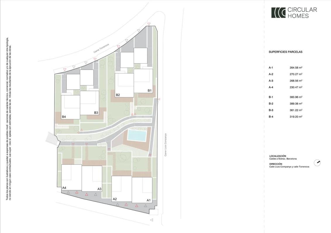 Obra nueva Residencial Morgana en Caldes d'Estrac (Revista) plan 1
