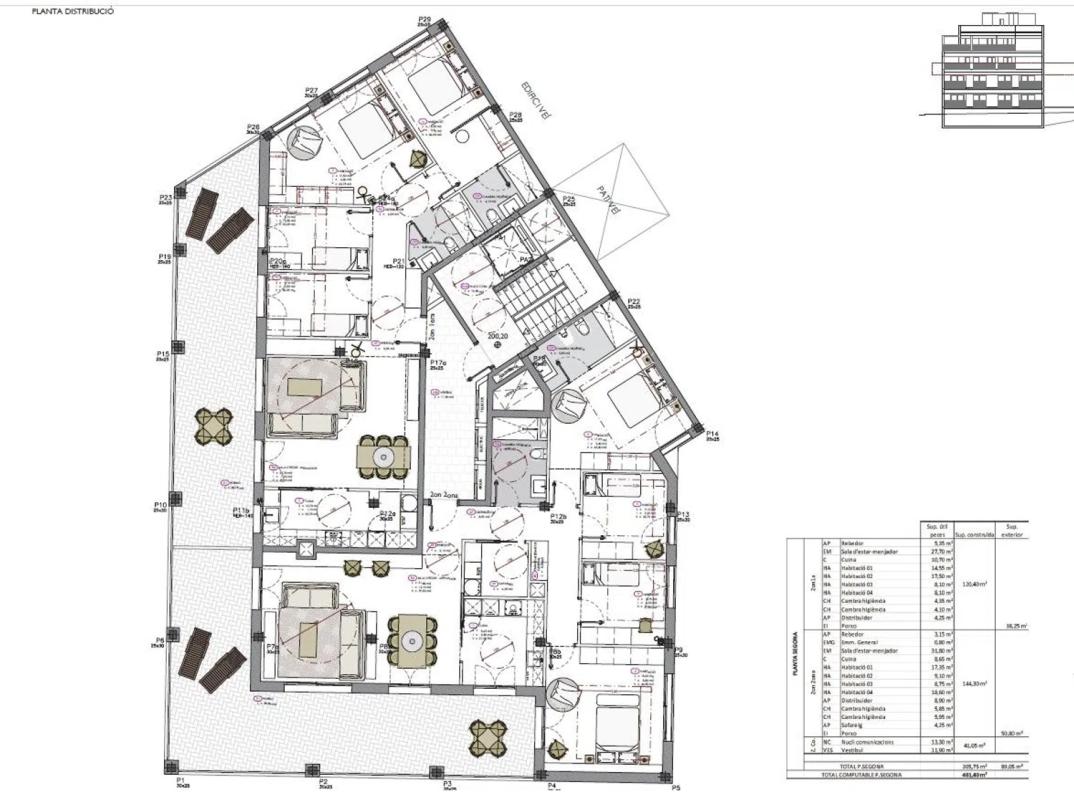 Obra nueva Residencial Vaqueria en Caldes de Montbui (Revista) plan 1