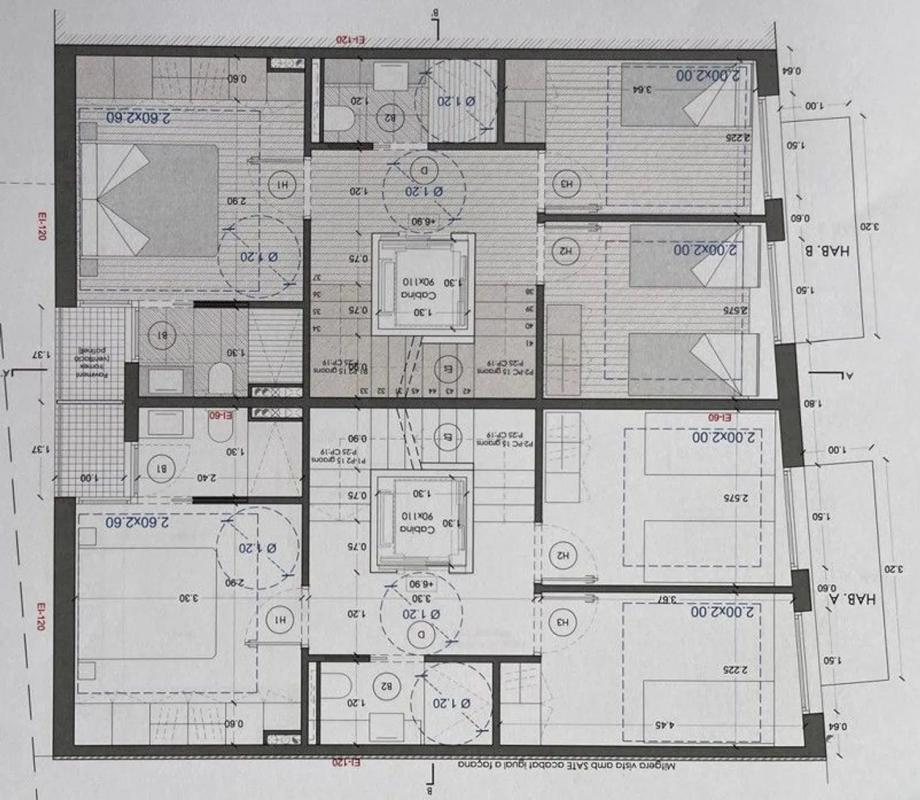 Obra nueva dos casas pareadas, Ramón Llul 11 en Gavà (Revista) plan 4