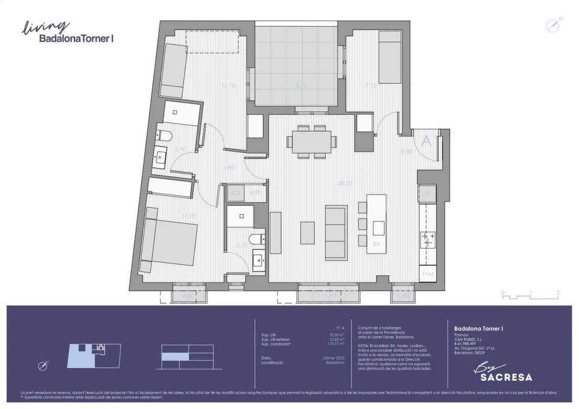 Obra nueva Torner 1 en Badalona (Revista) plan 1