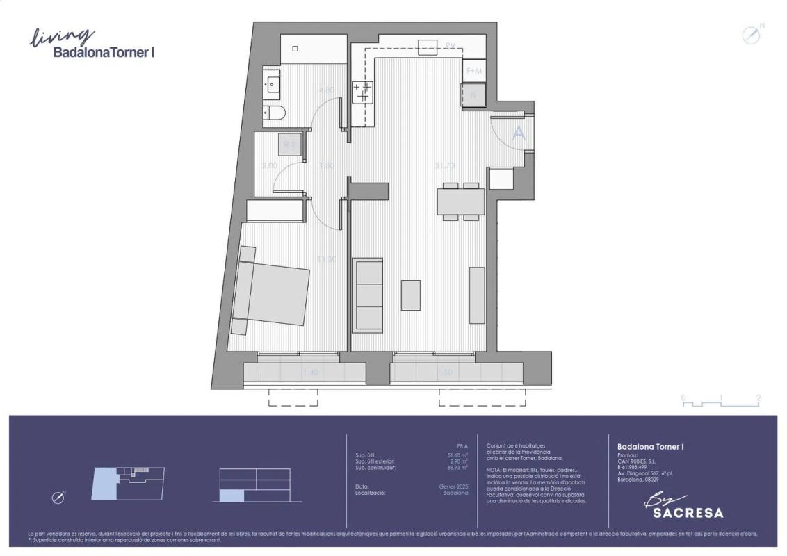 Obra nueva Torner 1 en Badalona (Revista) plan 2
