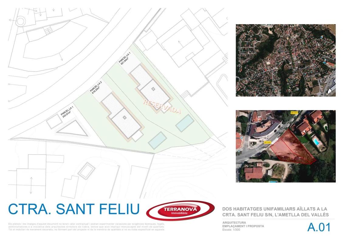 Obra nueva en el centro del pueblo en L'Ametlla del Vallès (Revista) plan 1