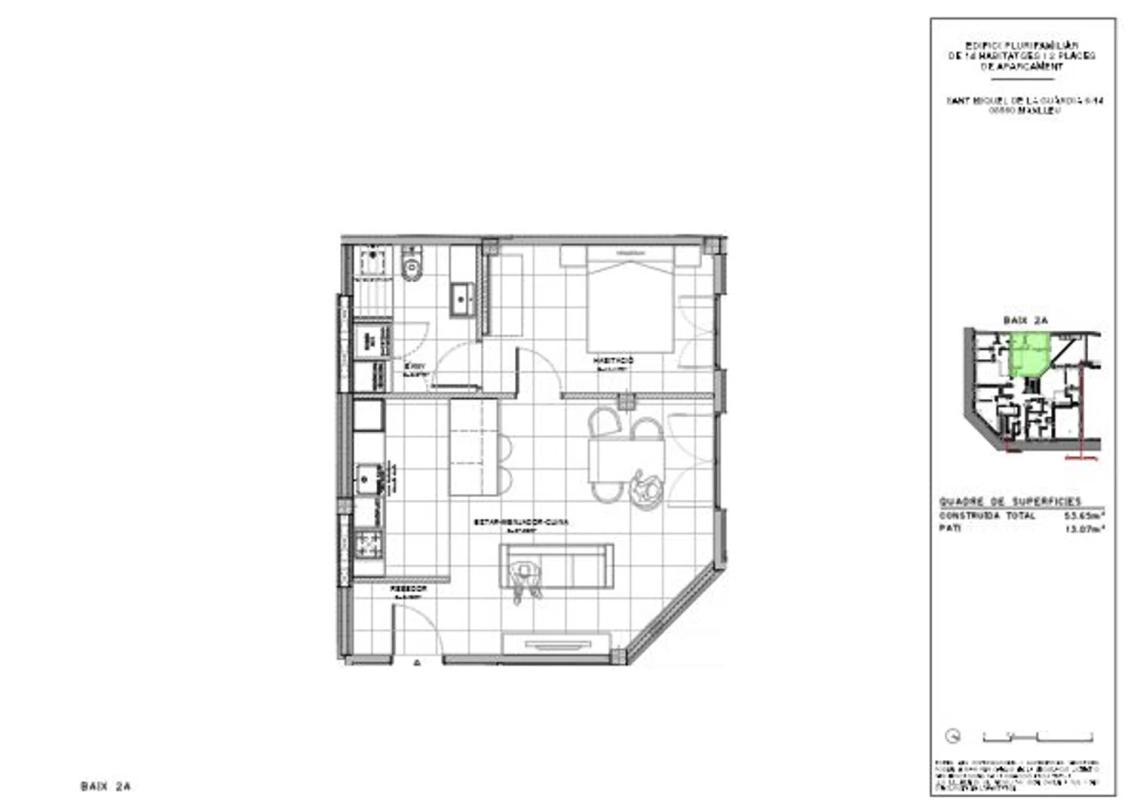 Продажа квартиры на Calle Sant Miquel de la Guardia, 6, Манльеу
 plan 3