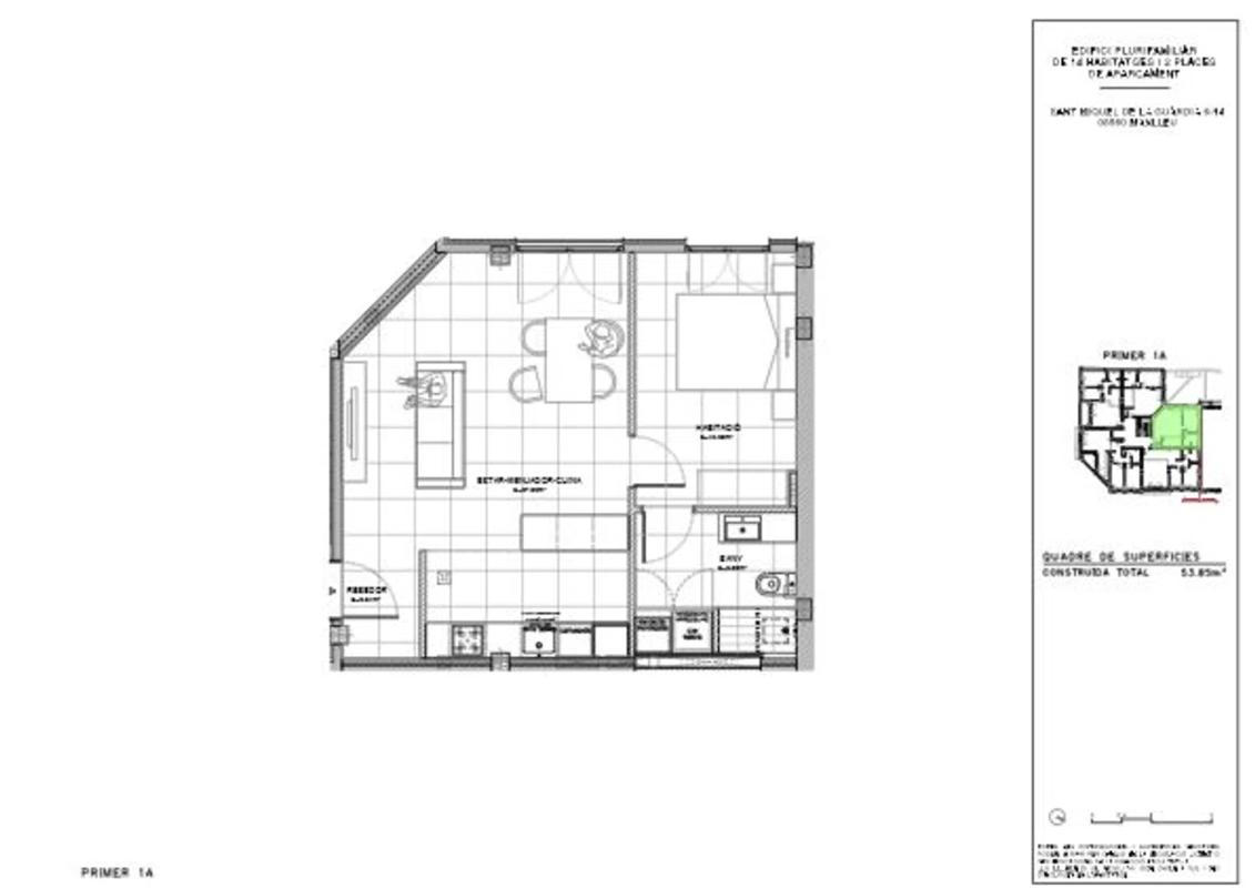 Продажа квартиры на Calle Sant Miquel de la Guardia, 6, Манльеу
 plan 4