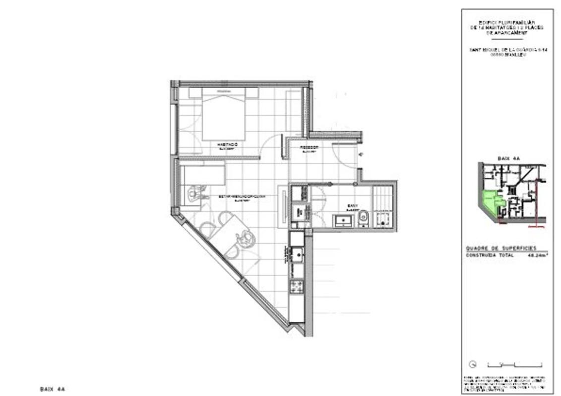 Продажа квартиры на Calle Sant Miquel de la Guardia, 6, Манльеу
 plan 5