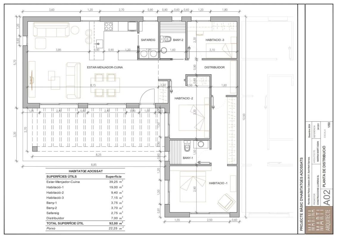 Obra nueva Països Catalans nº 29 en Sant Martí Sarroca (Revista) plan 3