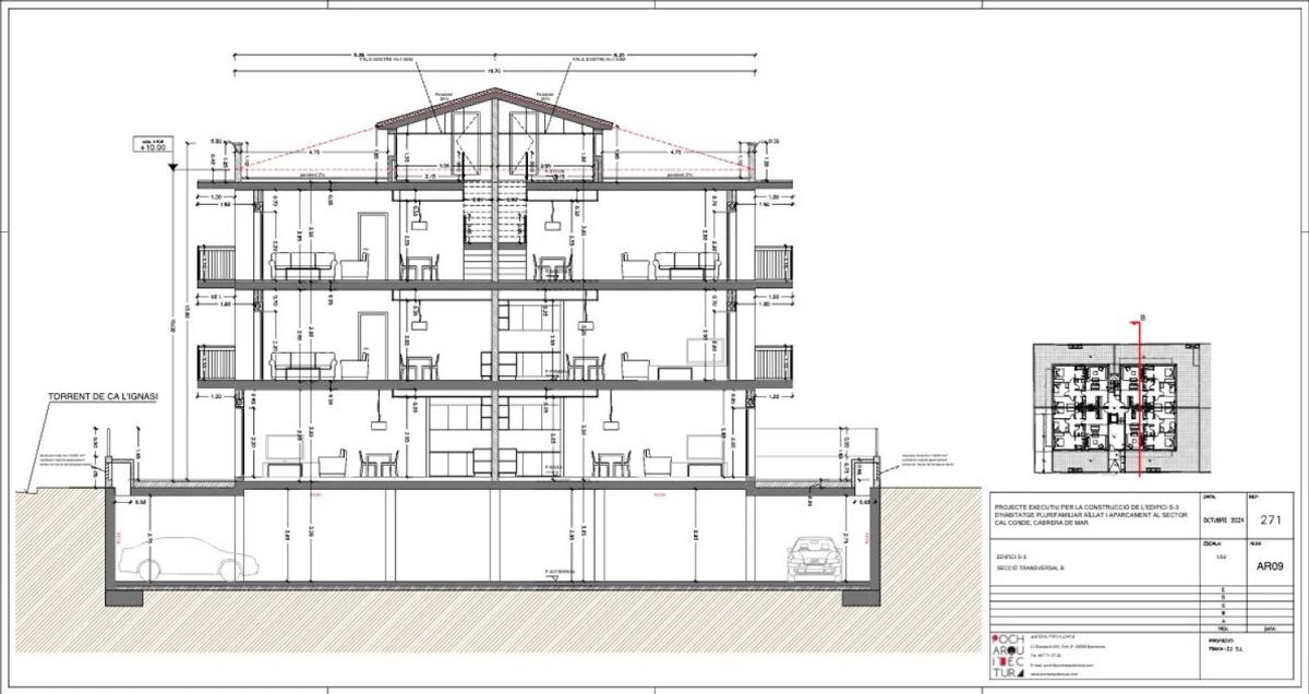Obra nueva Residencial Cal Conde Fase III en Cabrera de Mar (Revista) plan 6