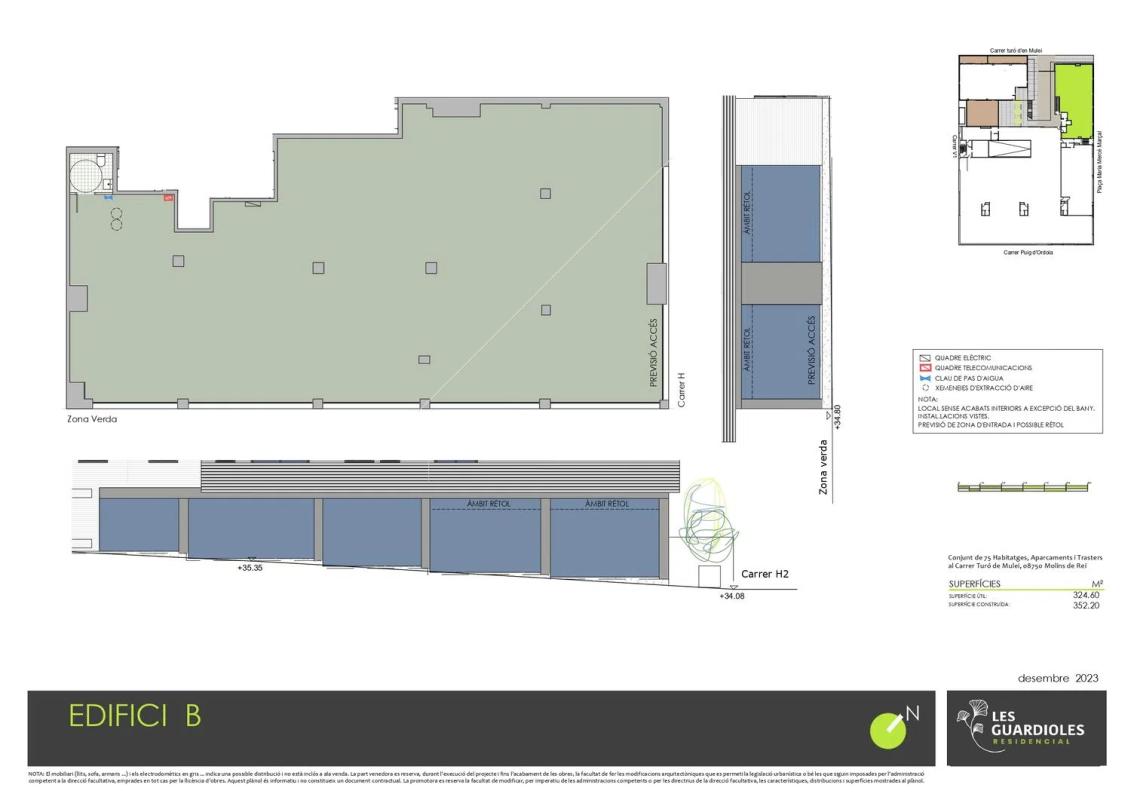 Obra nueva Les Guardioles Residencial en Molins de Rei (Revista) plan 1
