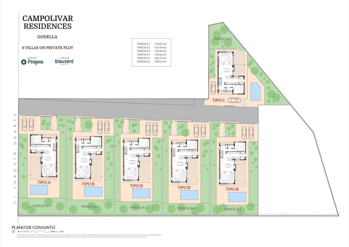 Obra nueva Campolivar Residence en Godella (Revista) plan 1