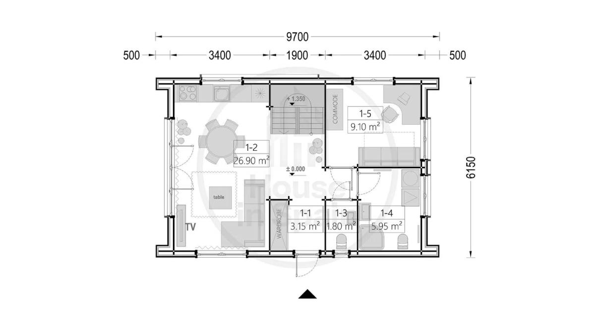 Новостройка Chalet prefabricado 120m2 в Монтруа plan 3