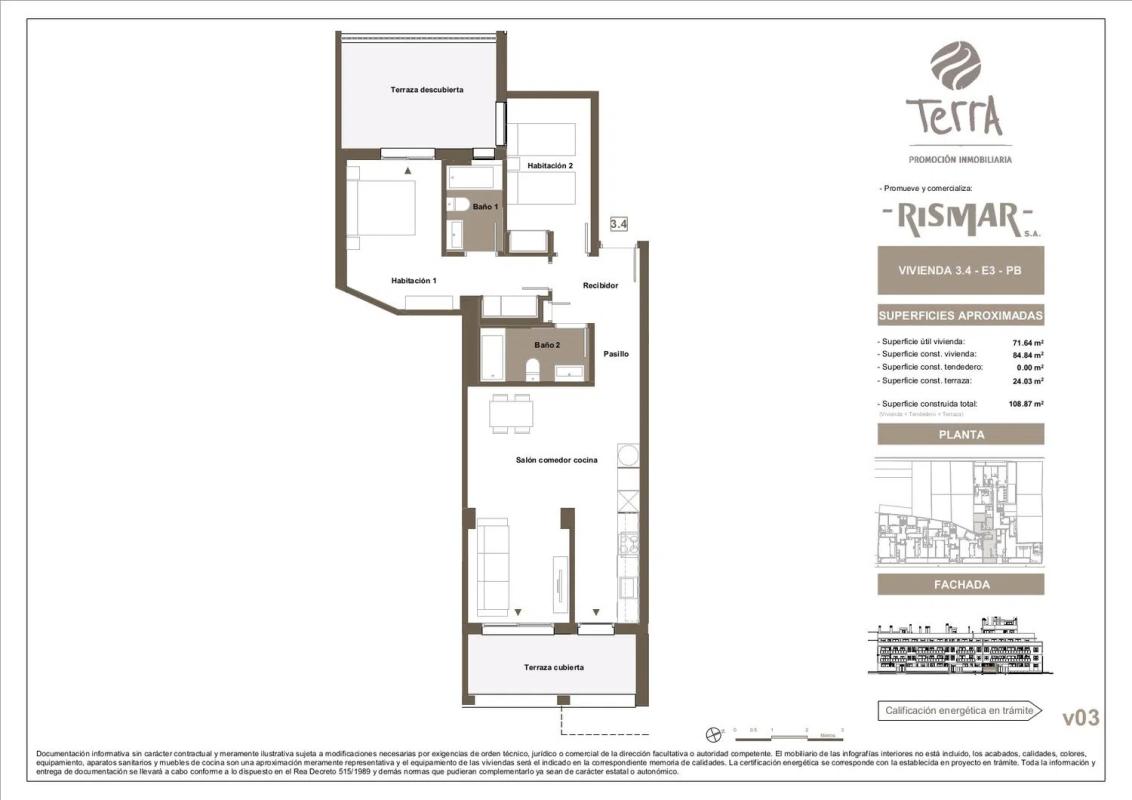 Obra nueva Residencial Terra Almassera en Almássera (Revista) plan 1