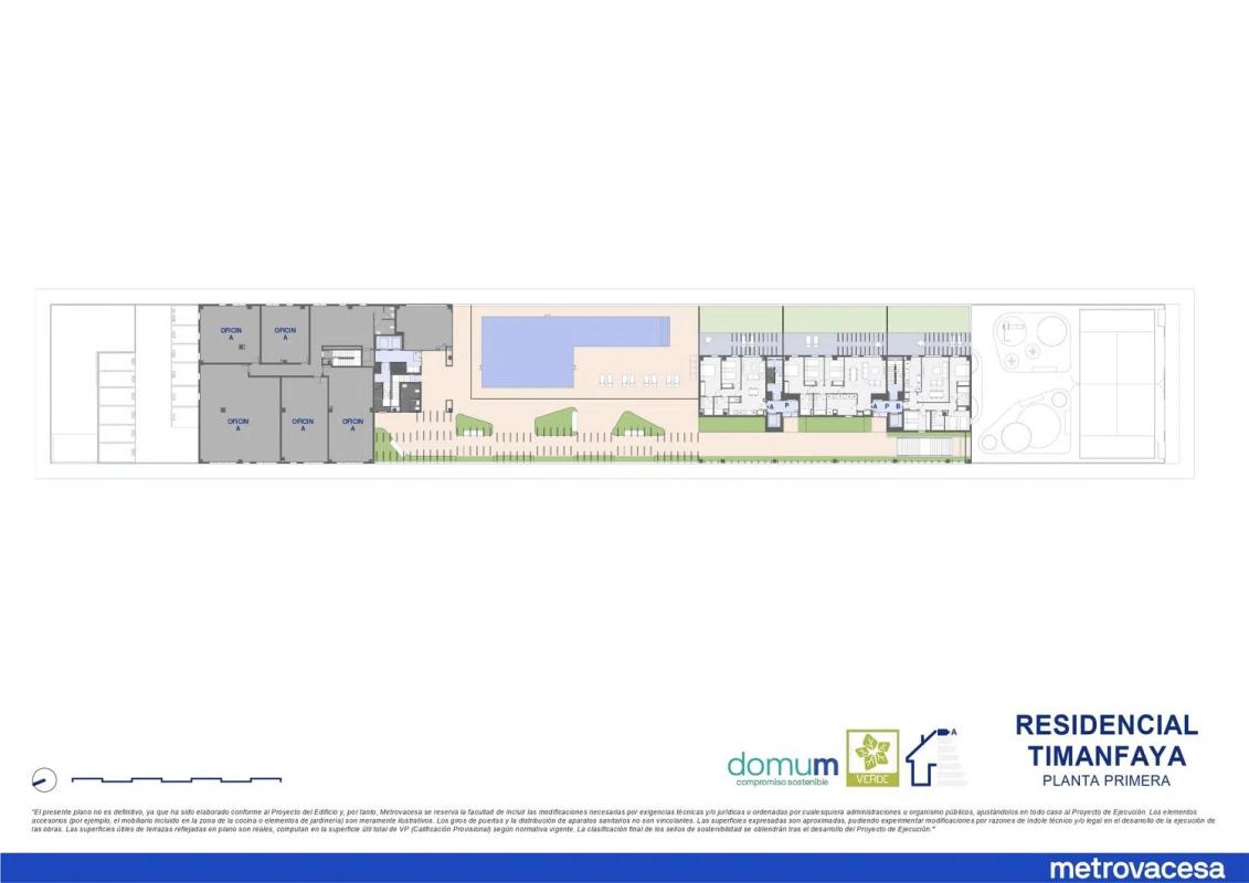 Obra nueva Residencial Timanfaya en Sevilla (Revista) plan 1