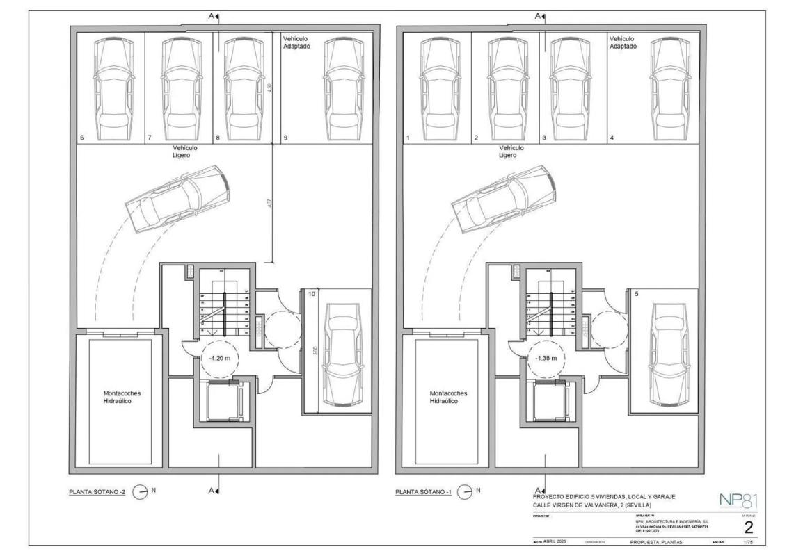 Obra nueva Residencial Virgen de Valvanera 2 en Sevilla (Revista) plan 1