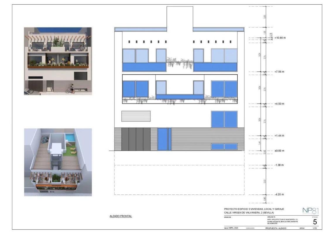 Obra nueva Residencial Virgen de Valvanera 2 en Sevilla (Revista) plan 2