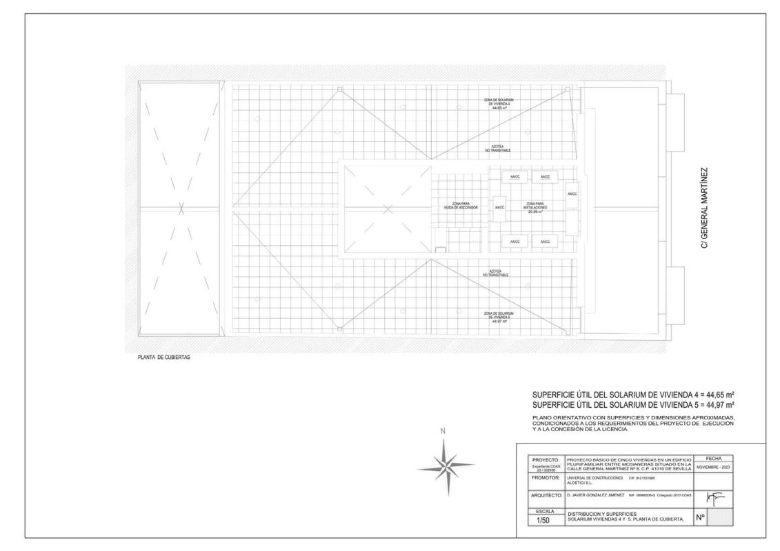Obra nueva GENERAL MARTINEZ N º 8 en Sevilla (Revista) plan 1