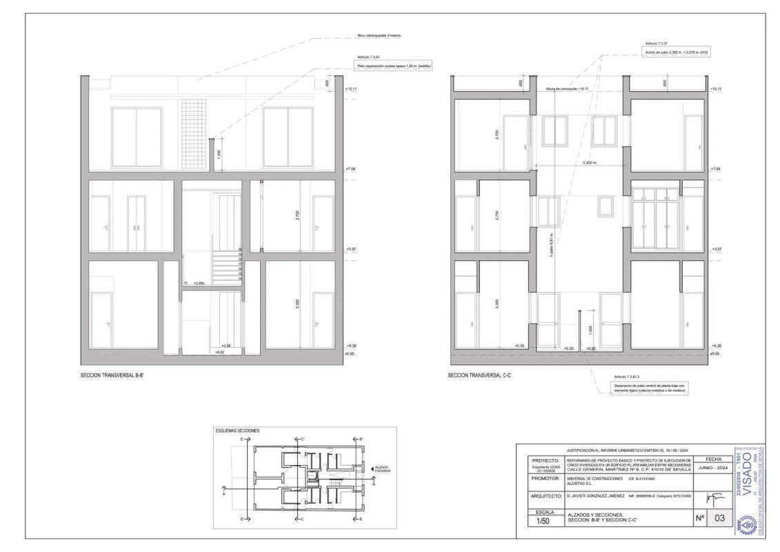 Obra nueva GENERAL MARTINEZ N º 8 en Sevilla (Revista) plan 5