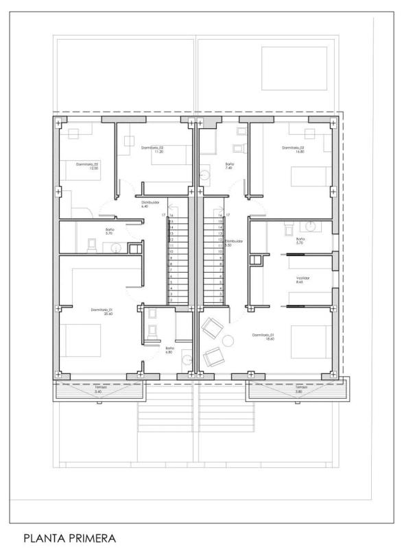Venta de chalet adosado en  Perú , Churriana de la Vega plan 3