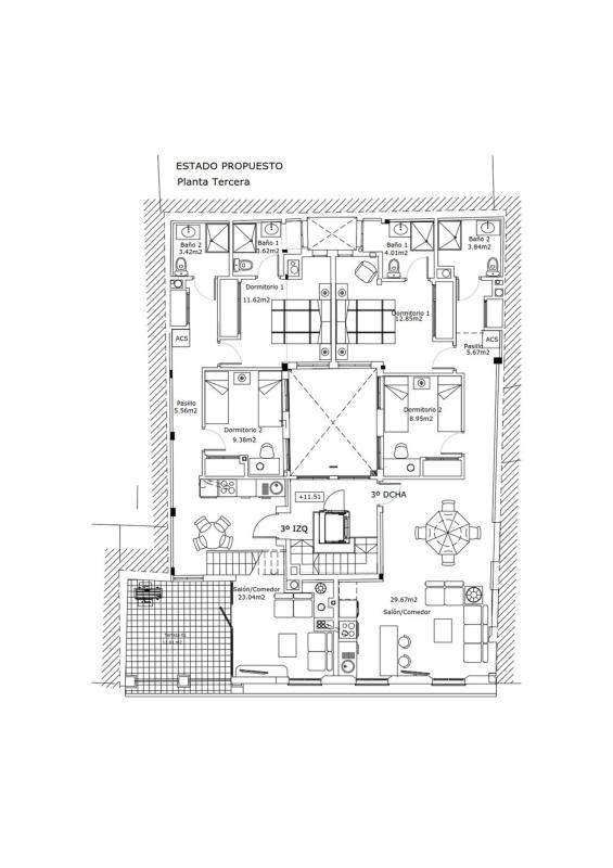 New construction COLEGIO CATALINO in Granada plan 2