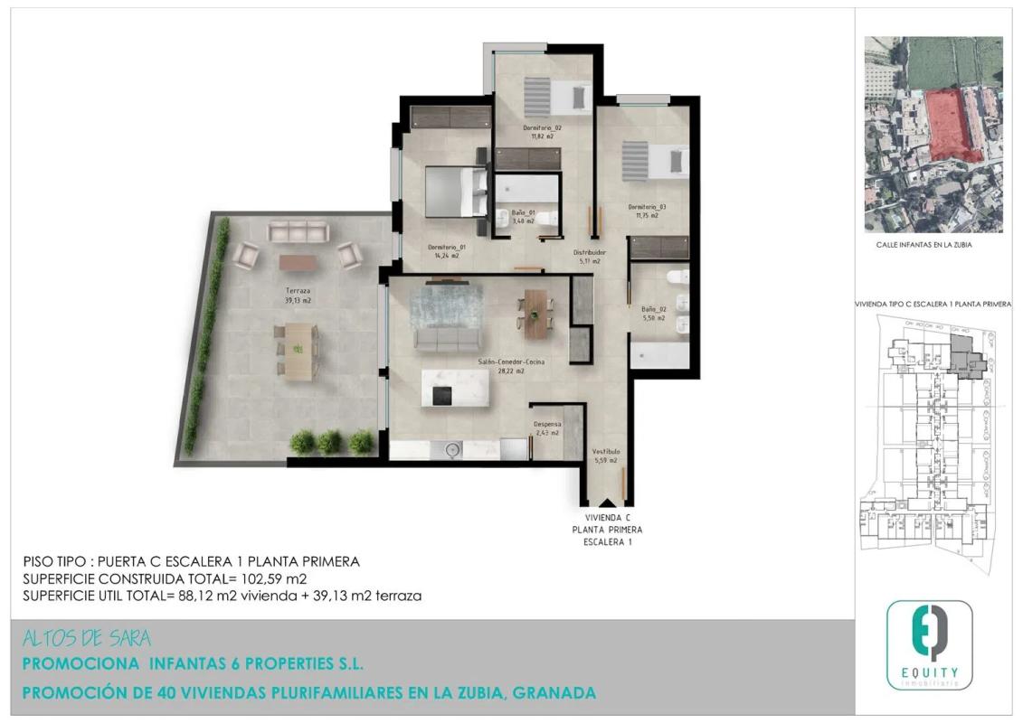 Obra nueva ALTOS DE SARA en La Zubia (Revista) plan 1