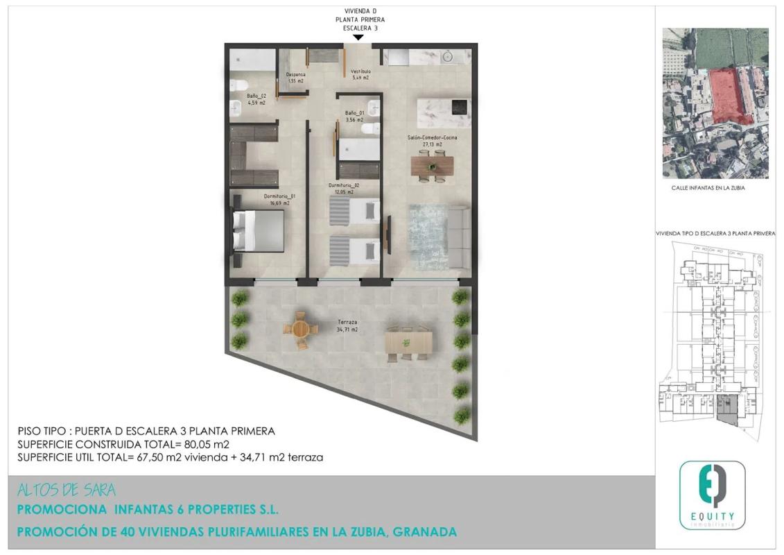 Obra nueva ALTOS DE SARA en La Zubia (Revista) plan 3