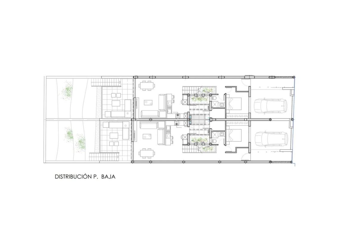 Obra nueva Dúplex Tahiche en Teguise (Revista) plan 1