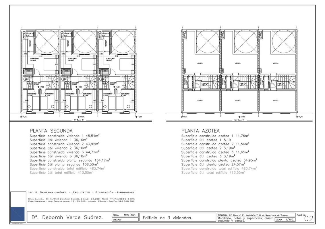 Obra nueva 3 DÚPLEX ADOSADOS EN VECINDARIO en Santa Lucía de Tirajana (Revista) plan 1