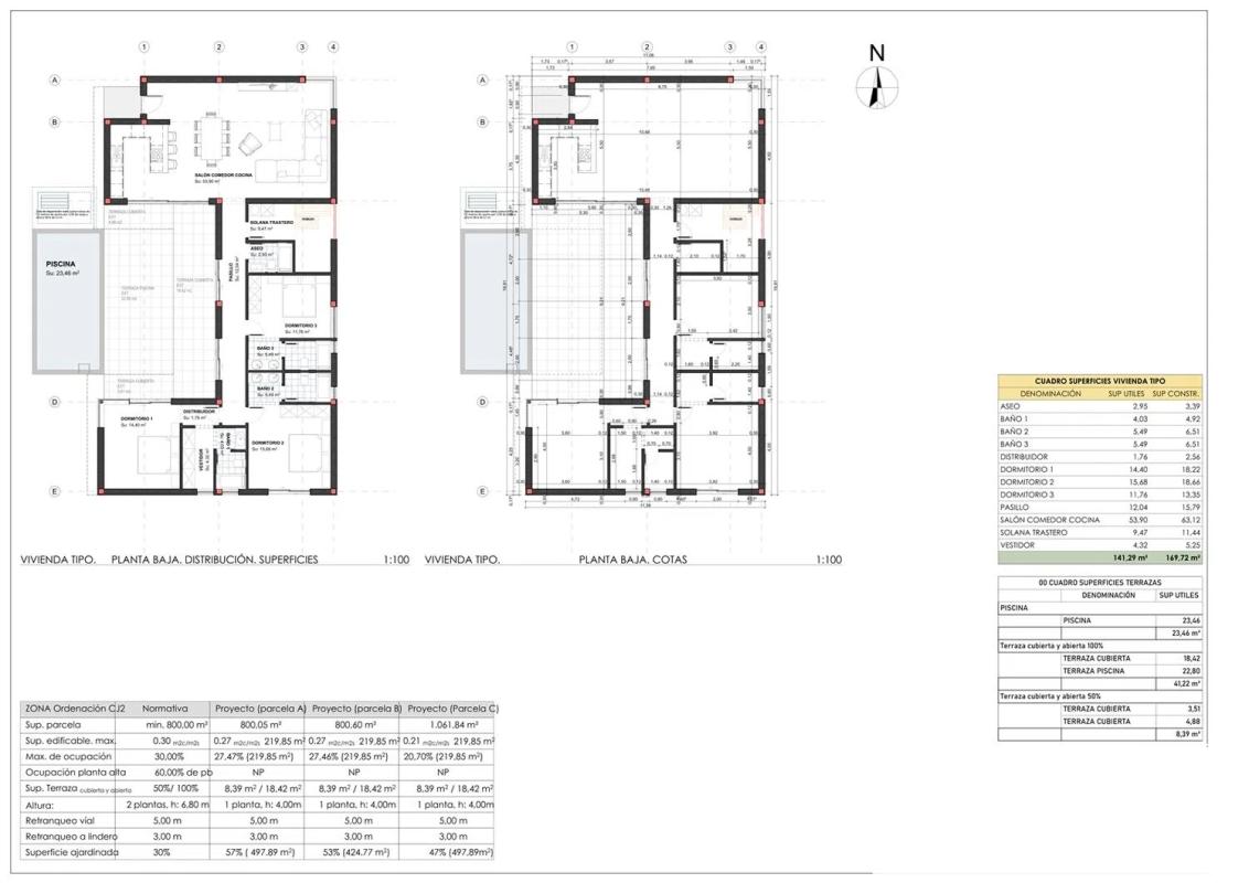 Obra nueva Villas Yaiza en Yaiza (Revista) plan 1