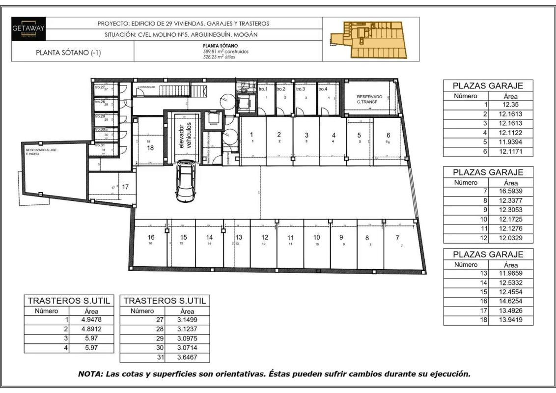 Obra nueva LA CARACOLA GETAWAY en Mogán (Revista) plan 2