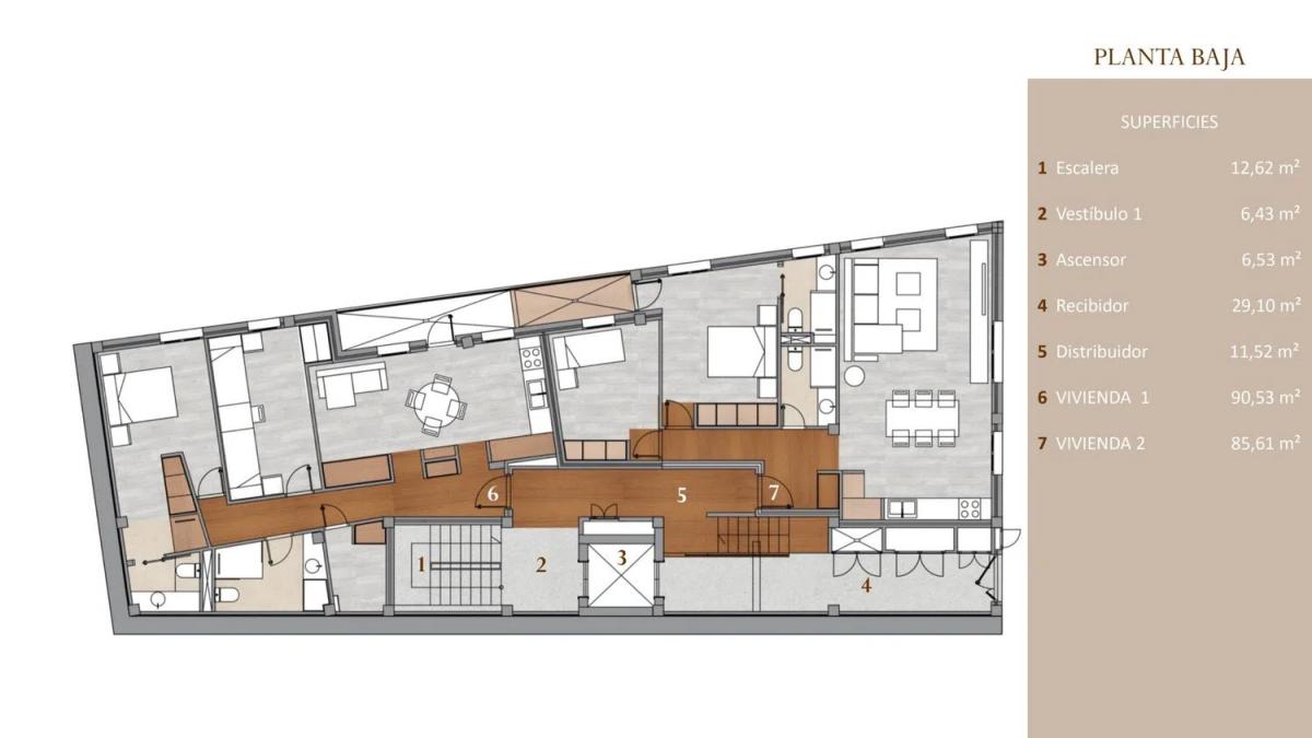 Venta de piso en Hernán Pérez de Grado, 53, Las Palmas de Gran Canaria
plan 1