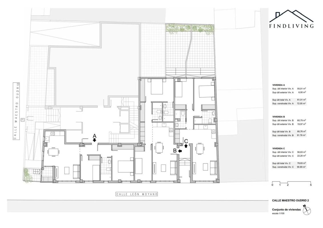 Sprzedaż mieszkania w Calle Maestro Oudrid, 2, Zaragoza
 plan 1