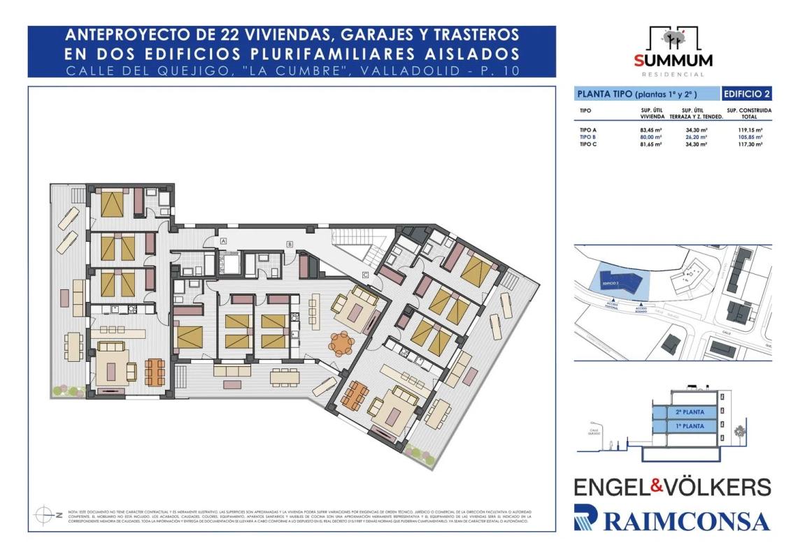 Продажа пентхауса на  Del Quejigo, 3, Вальядолид plan 1