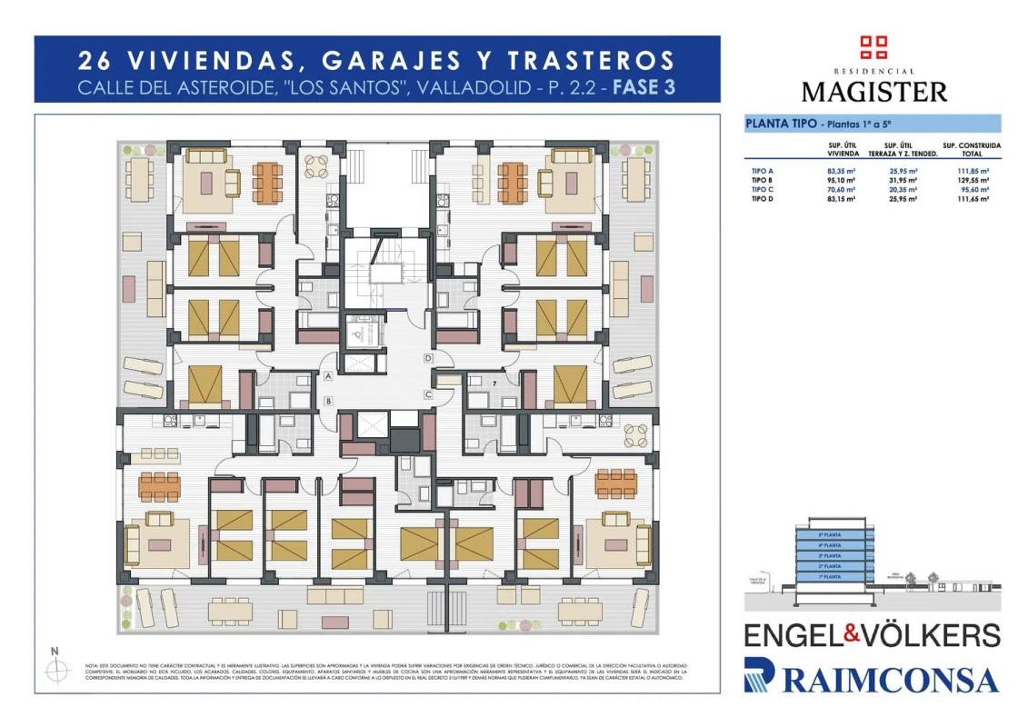 Nowa nieruchomość Residencial MAGISTER w Valladolid plan 1