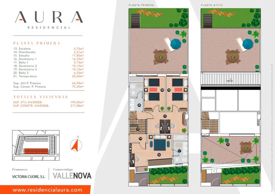 Obra nueva RESIDENCIAL AURA en Arroyo de la Encomienda (Revista) plan 3