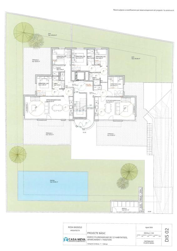 Obra nueva CERDANYA en Calonge (Revista) plan 1