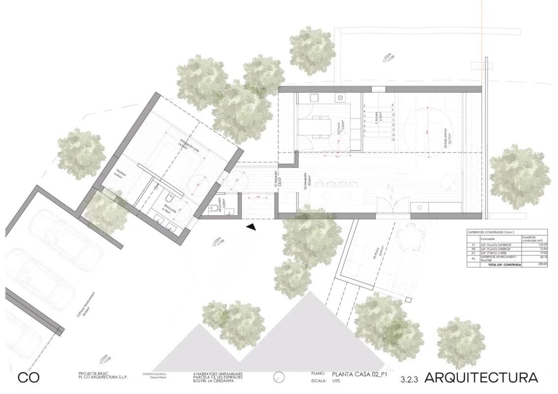 Obra nueva Viviendas unifamiliares en Bolvir en Bolvir (Revista) plan 3
