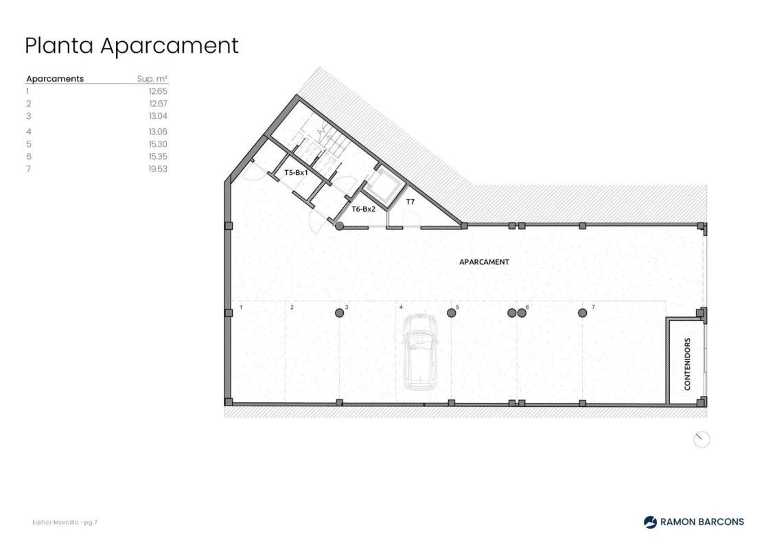 Obra nueva EDIFICIO MARCILLO en Olot (Revista) plan 2