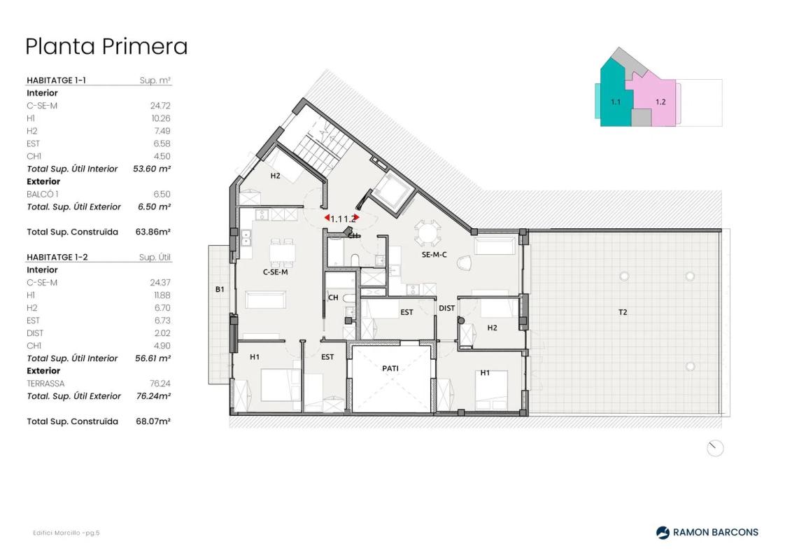 Obra nueva EDIFICIO MARCILLO en Olot (Revista) plan 3