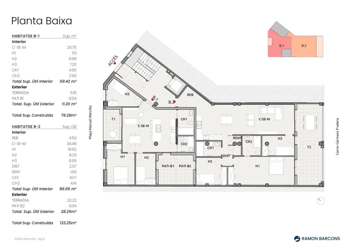 Obra nueva EDIFICIO MARCILLO en Olot (Revista) plan 4