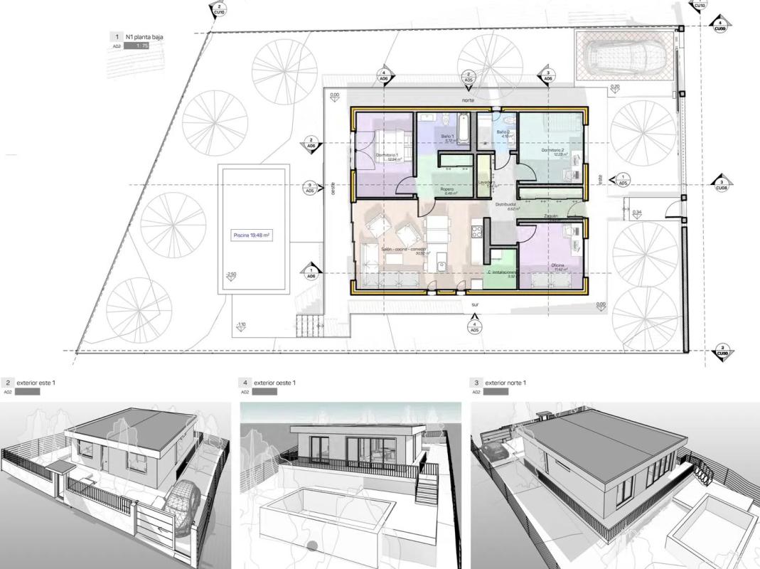 Obra nueva Casa Linda en Llagostera (Revista) plan 2