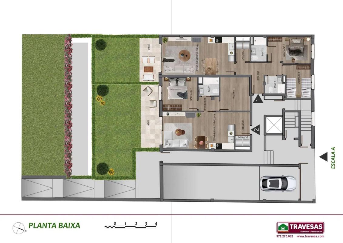 Obra nueva Residencial La Serradora en Camprodon (Revista) plan 1