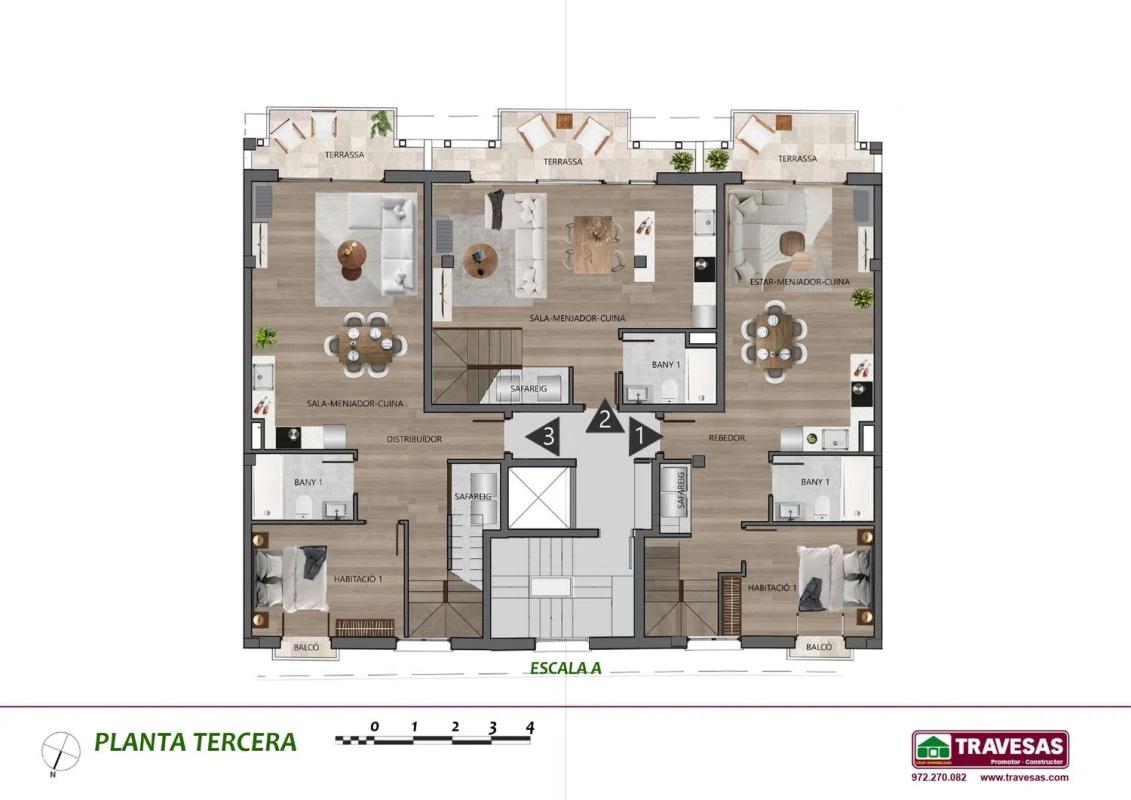 Obra nueva Residencial La Serradora en Camprodon (Revista) plan 3