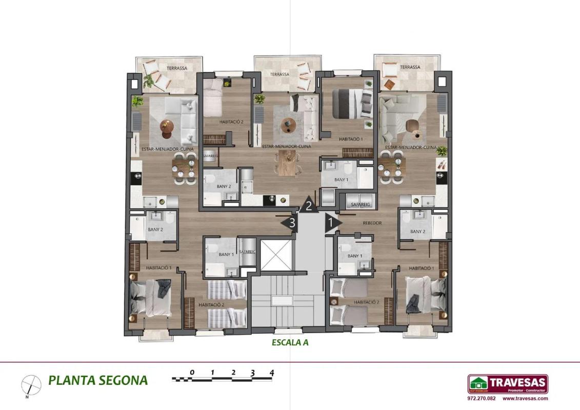 Obra nueva Residencial La Serradora en Camprodon (Revista) plan 4
